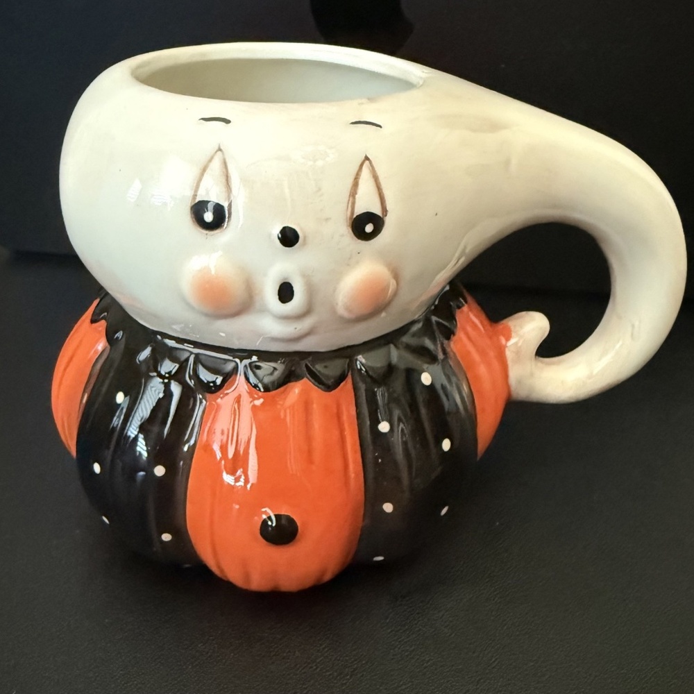 Johanna Parker Ghost Halloween Mug Transpac Designer Ceramic Retired Collectible